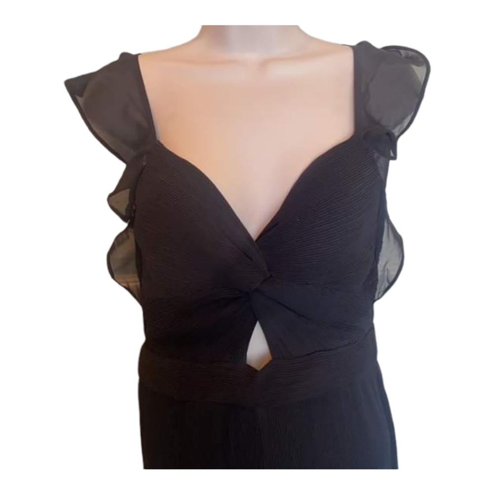😍ASTR! Golden Hour Wide leg jumpsuit black size Small NWT - Picture 4 of 5